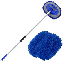 Autowaschbürste mit Teleskopstiel Autowaschmopp Reinigungsbürste LKW PKW