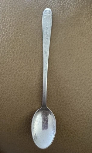 Vintage Lunt Sterling Baby Spoon 5.25” Long “Jordan” Engraved Teddy Bear 13.87g