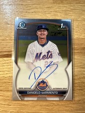 2023 Bowman Chrome #CPA-DSA Dangelo Sarmiento RC 1st Auto Mets