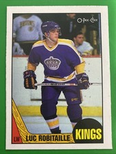 1987-88 LUC ROBITAILLE O-PEE-CHEE ROOKIE CARD RC #42 NM-Mint+ LA Kings Rookie. rookie card picture