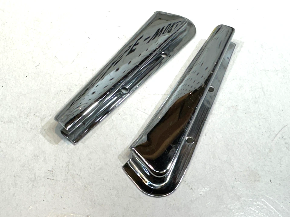 OEM Mercedes 66-73 W108, W109, W110 CROMO puertas delanteras ventilaciones canalón inferior 2 cubiertas Foto 2 de 4