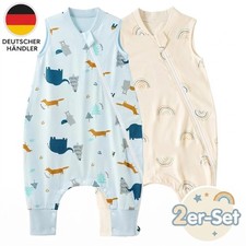 Baby Ganzjahres Schlafsack 2er Pack Seitliche...