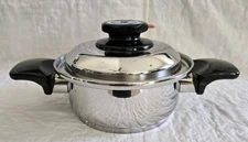 COOKWORLD 1.5 Quart Pot & Lid T304 Stainless Steel - Excellent