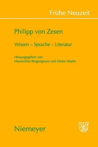 Philipp von Zesen (Hardback) Frühe Neuzeit