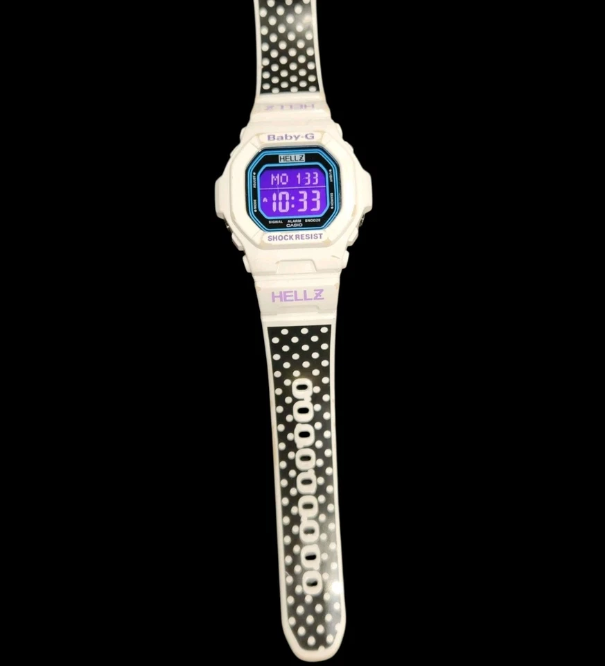 CASIO BABY-G HELLZ "Tie-Up" 3000 Limited Edition BG-5600HZ-7 Black & White Watch - Image 4 of 4