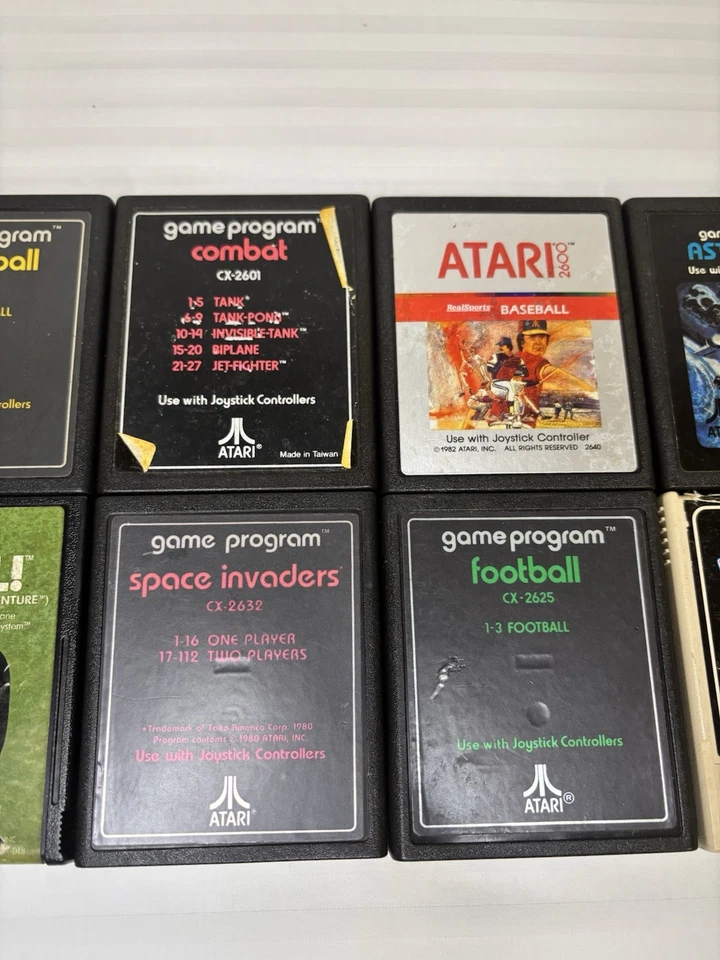 Vintage 1980-83 ATARI 2600 Lot of 10 Games Untested - Image 3 of 4