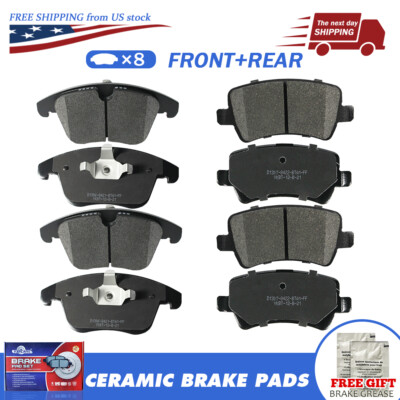 Front Rear Ceramic Brake Pads For Land Rover LR2 Range Rover Evoque Volvo S80