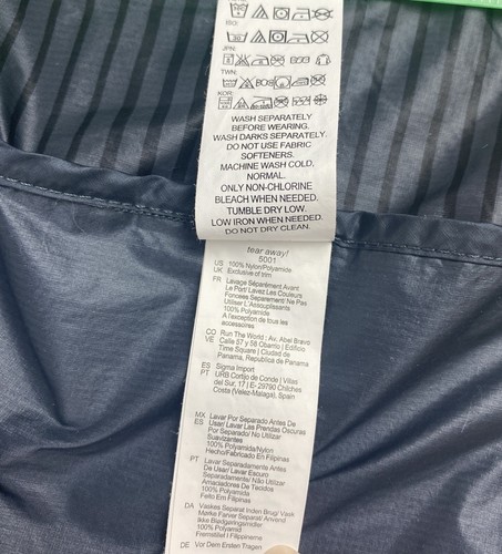 Men’s Brooks LSD Running Jacket LARGE Lightweight Reflecting Nylon Full Zip - Picture 11 of 13