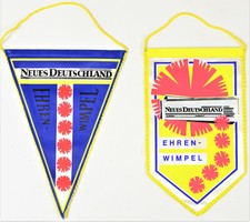 DDR ND Wimpel Ehrenwimpel Neues Deutschland Zeitung SELTEN!!! 3693