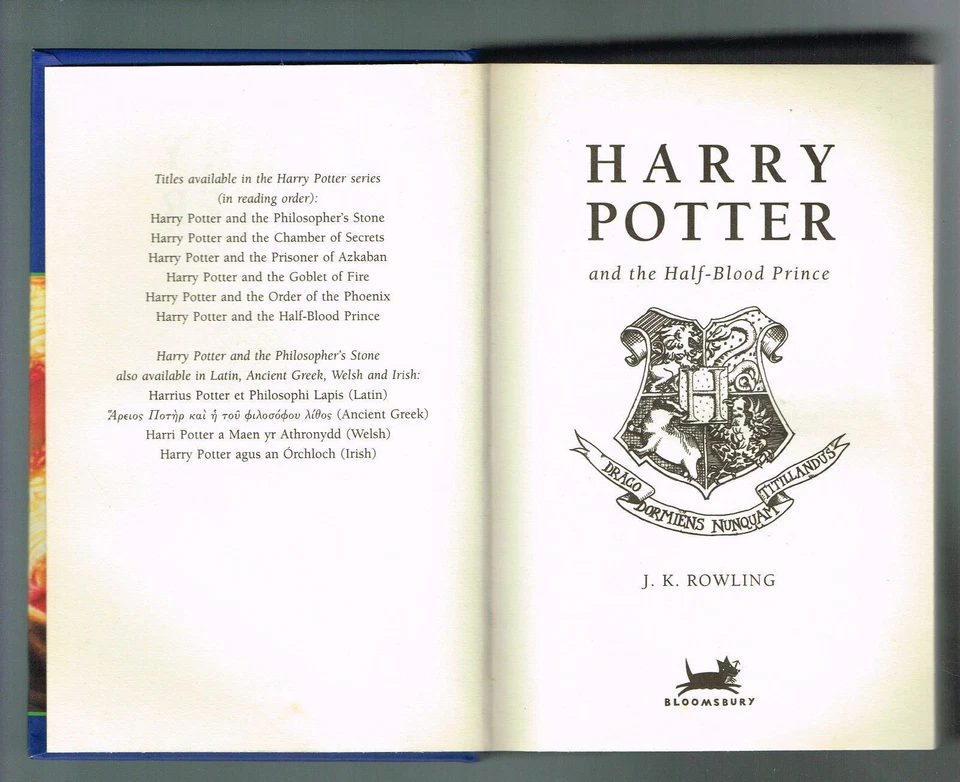 Harry Potter and the Half-Blood Prince by J.K.Rowling British Hardcover 1st Ed. - Image 4 of 4