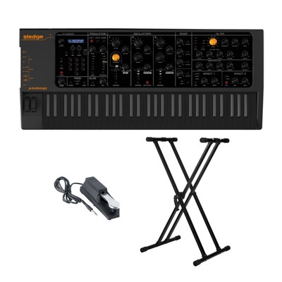 Studiologic Sledge 2 Synthesizer with Keyboard Stand and Sustain Pedal