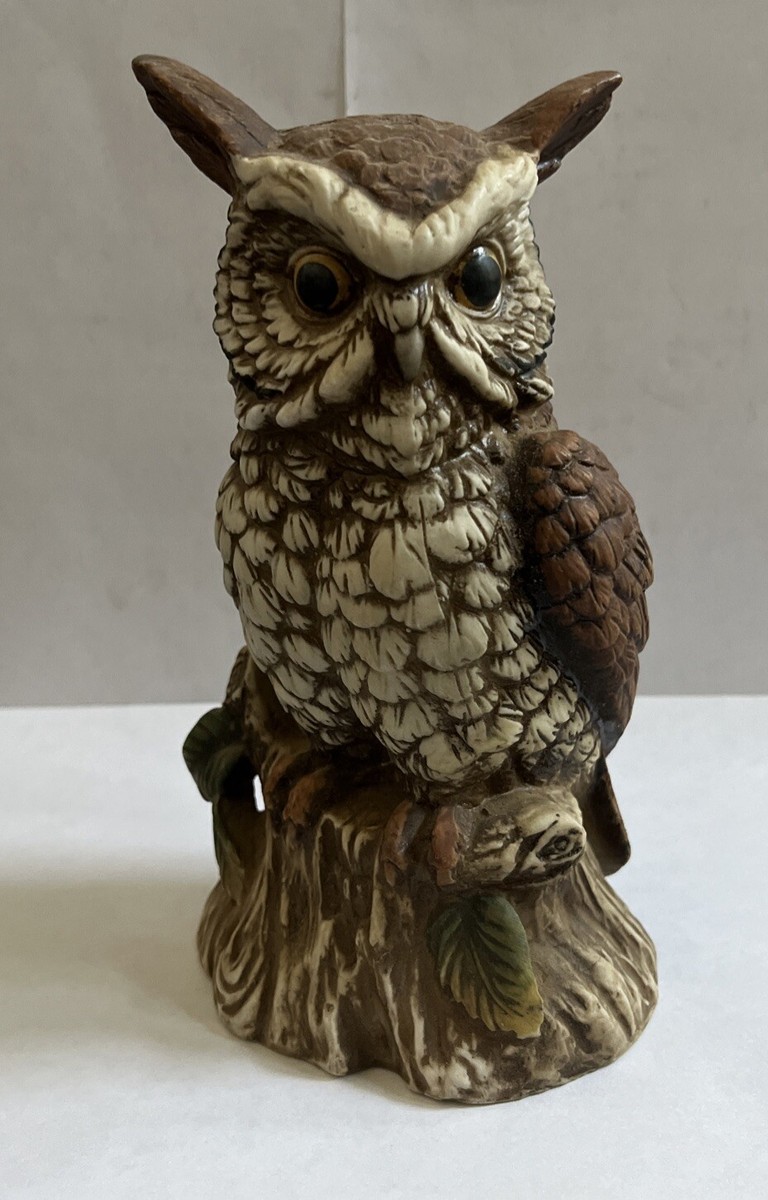◆2000Archives◆ ARIA RIVET CAP TREE CAMO 2A25D2HA03KHOS Ardco Brown And White Owl on Tree Stump Figurine C-3213 Made