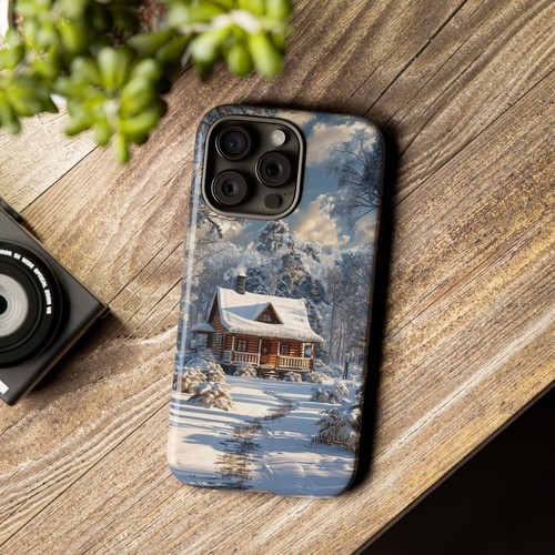 Cozy Cabin Winter Woods Phone Case for iPhone, Samsung Galaxy, Pixel - 第 7/173 張圖片