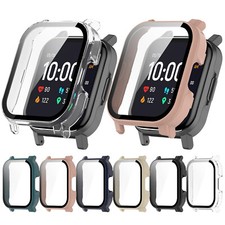 Watch Case All-in-one PC Tempered Glass Protective Case for Haylou Watch2 LS02