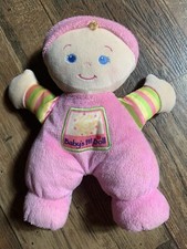 Fisher Price 11  Baby  s 1st First Doll Soft Rattle Lovey Toy Plush 2008  Pink