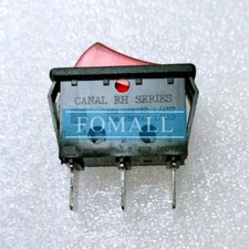 2PCS CANAL RH SERIES Red 3pins 2gear Rocker Switch 16A 125VAC /250VAC With Lamp