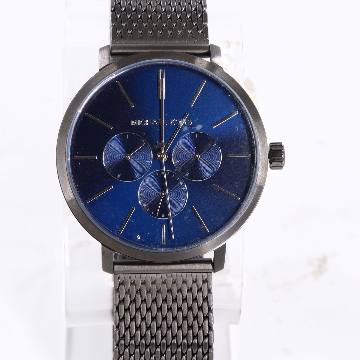 MICHAEL KORS ネイビー 腕時計　MK-8818 Oversized Hutton Navy-Tone Watch | Michael Kors [US]