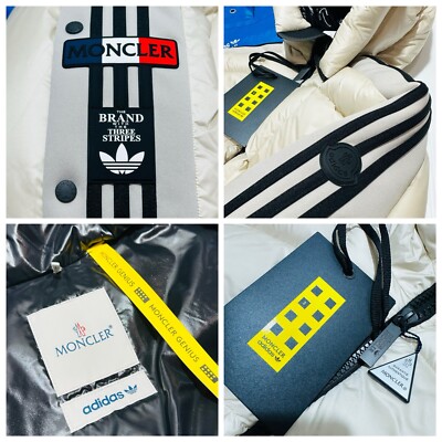 Moncler X Adidas Fusine Short Down Jacket 00/ XS White/Ivory Full