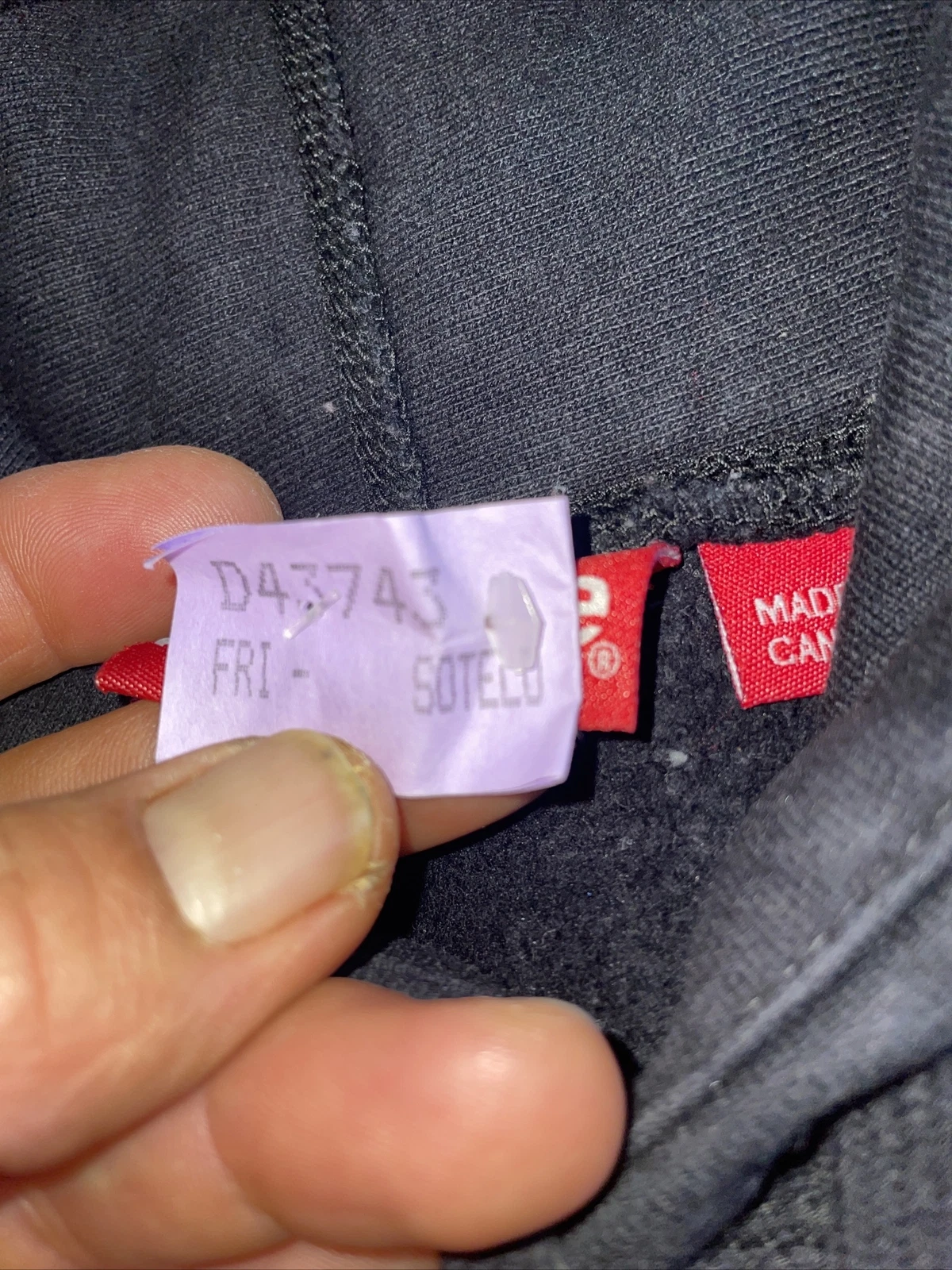 Felpa con cappuccio Supreme Logo NERA uomo grande delicatamente indossata LOGO FROZE