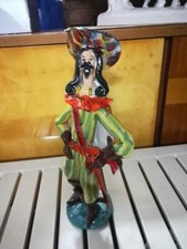 Statua in ceramica nobiluomo rinascimentale - Dipinta a mano - anni '60 '70