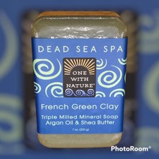 French Clay Soap with Dead Sea Minerals, Argan Oil  Shea Butter, 7 oz