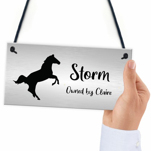 Hanging Stable Door Sign PERSONALISED Horse Name Horse Owner Gift Keepsake - Picture 6 of 9