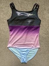 Girls Justice Size M 10 Multicolored Gymnastics Leotard