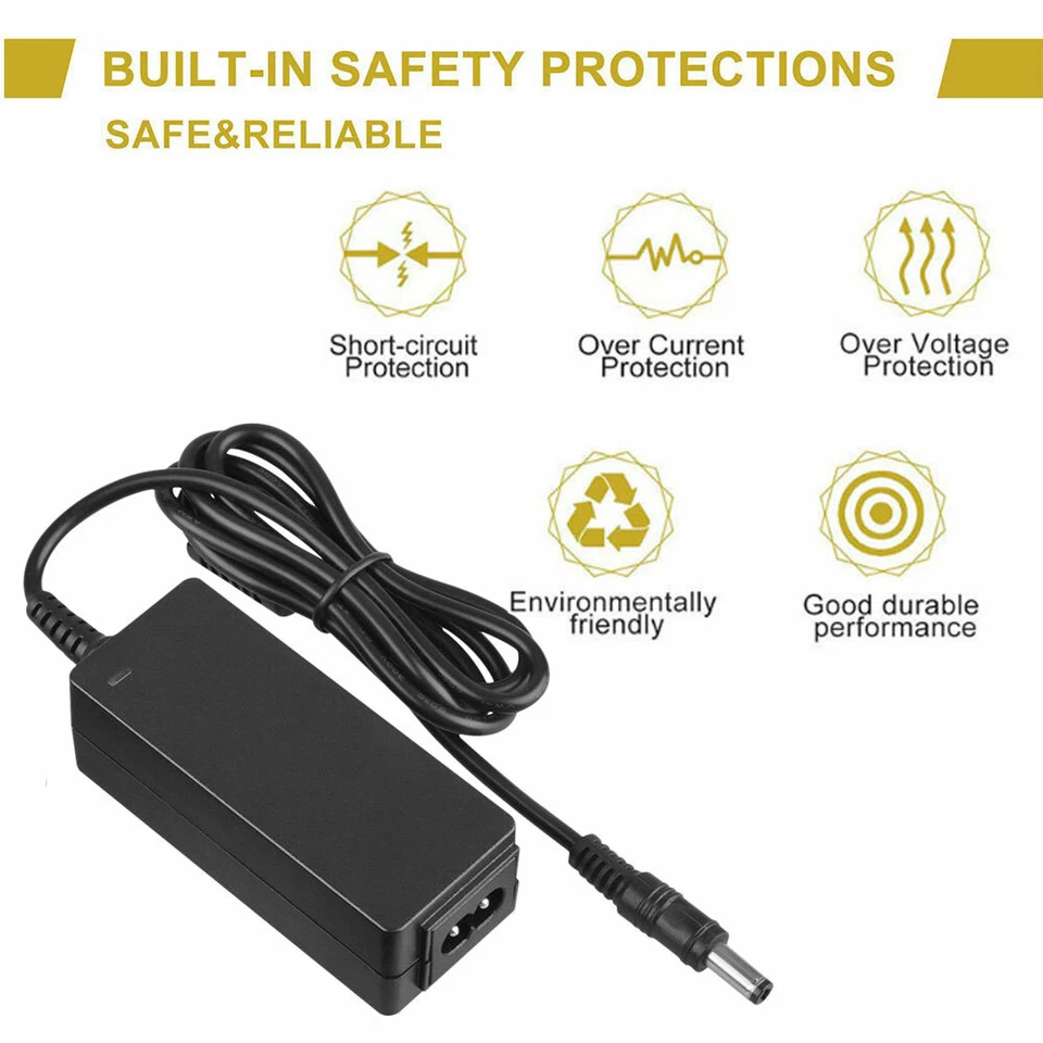 Adaptador CA 19V 1.58A para fonte de alimentação carregador netbook Toshiba R33030 N17908 V85 - Imagem 4 de 4