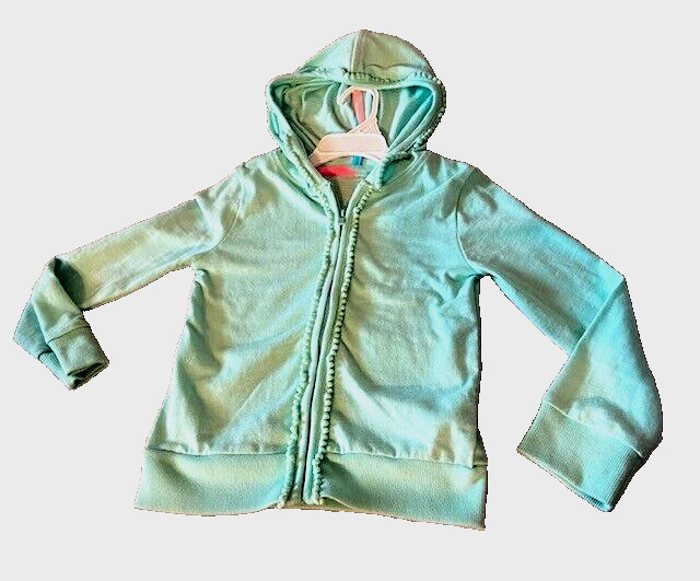 TOMMY BAHAMA Little Girls Aqua Blue LS Hooded Zip Jacket-Sz. 4(S)