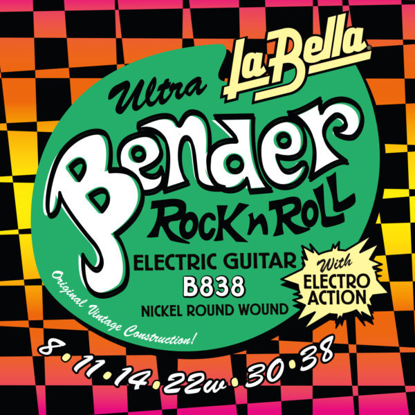 La Bella Benders  Muta di corde per chitarra elettrica B838 Scalatura: 008-011-0