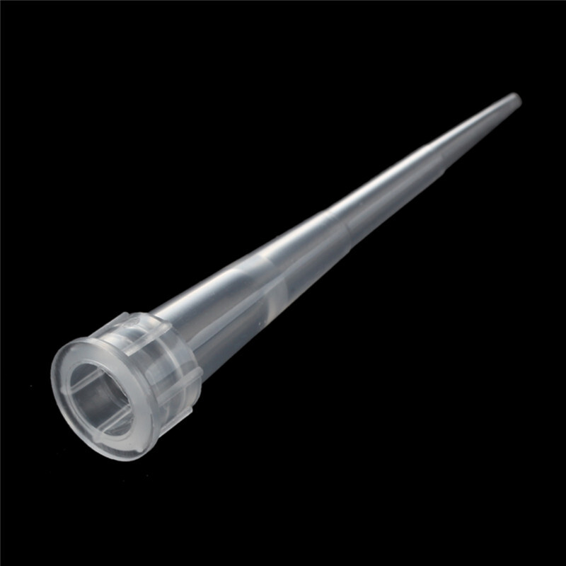 HUAZIZ 1000 Stück Pipettenspitzen 200μL - Labor Pipetten Spitzen Transparent Gelb
