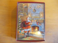 Pack of 10 Leanin' Tree Christmas cards with designed envelopes.