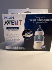 Avent 3-Pack Natural Bottles 9 oz.  Anti-colic Wide Neck, Gas Reflux AirFree