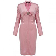 VINTAGE TOM FORD for GUCCI CRYSTAL EMBELLISHED PINK SILK DRESS