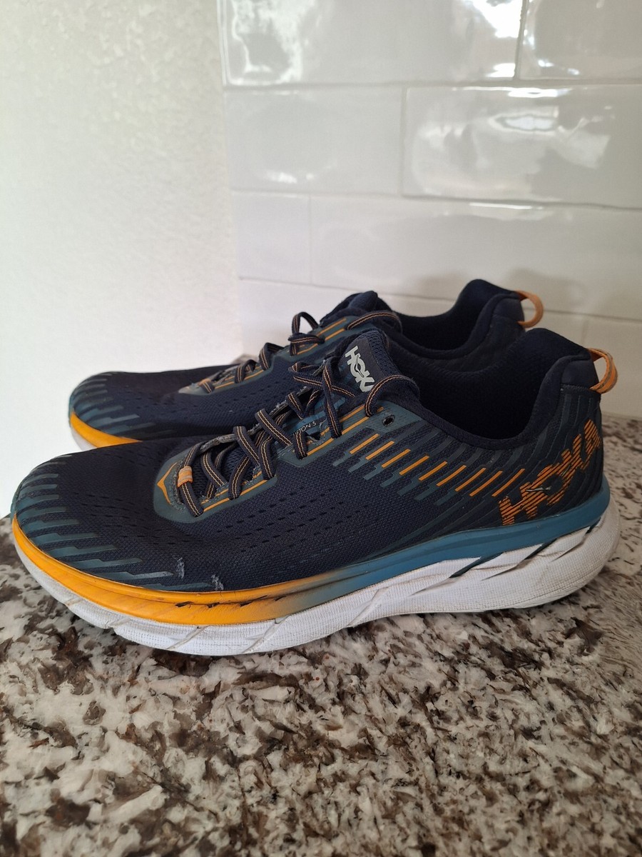 Hoka One One Clifton 5 Shoes Mens Size 12 Blue Running Sneakers 1093755 BISB Hoka One One Mens Clifton 5 1093755 BISB Blue Running Shoes  main image 2