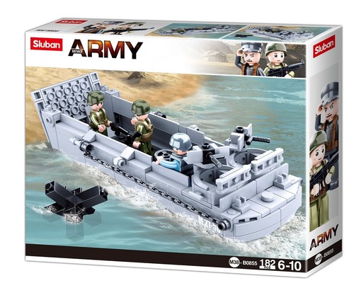 SLUBAN WWII Higgins Landing Craft 182 Pcs - Picture 2 of 4