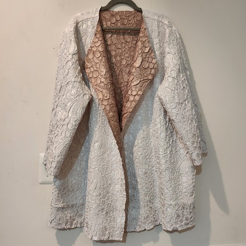 NWT $149 CHICO'S Travelers Crushed Reversible New Sonora Sand Jacket 4, 20/22 - Picture 3 of 21