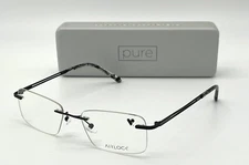 PURE VANT 201 002 Matte Black  / Demo Lenses  52mm Eyeglasses