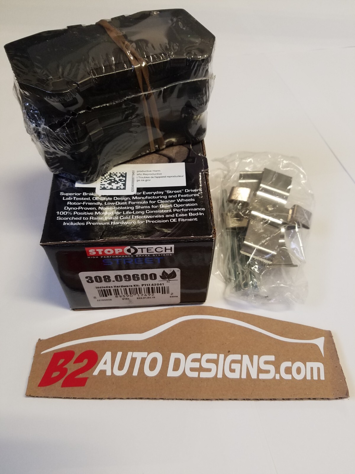 Stoptech Street Touring Brake Pads. Front 350Z/G35 Brembo Brakes 308.