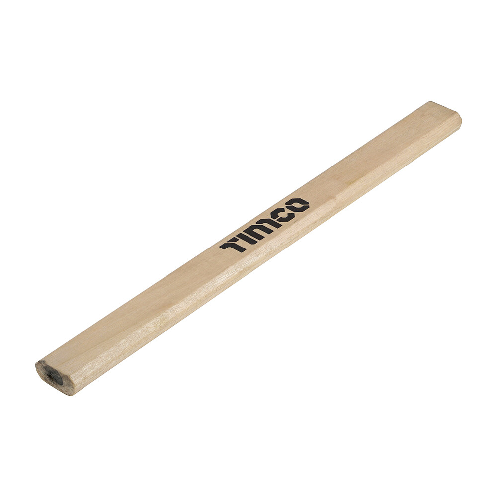 Timco Carpenters Pencils Marking Wood Rough Surfaces Hard HB Lead 180mm 12pcs