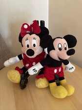 Disney Mickey & Minnie Mouse 10” Plush Stuffed 8” Tall