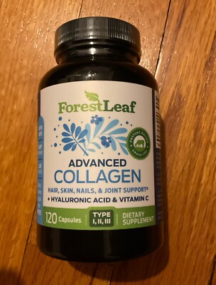 ForestLeaf Advanced Collagen Type 1, 2 & 3 Supplement Capsul 120 Count EXP 02/25