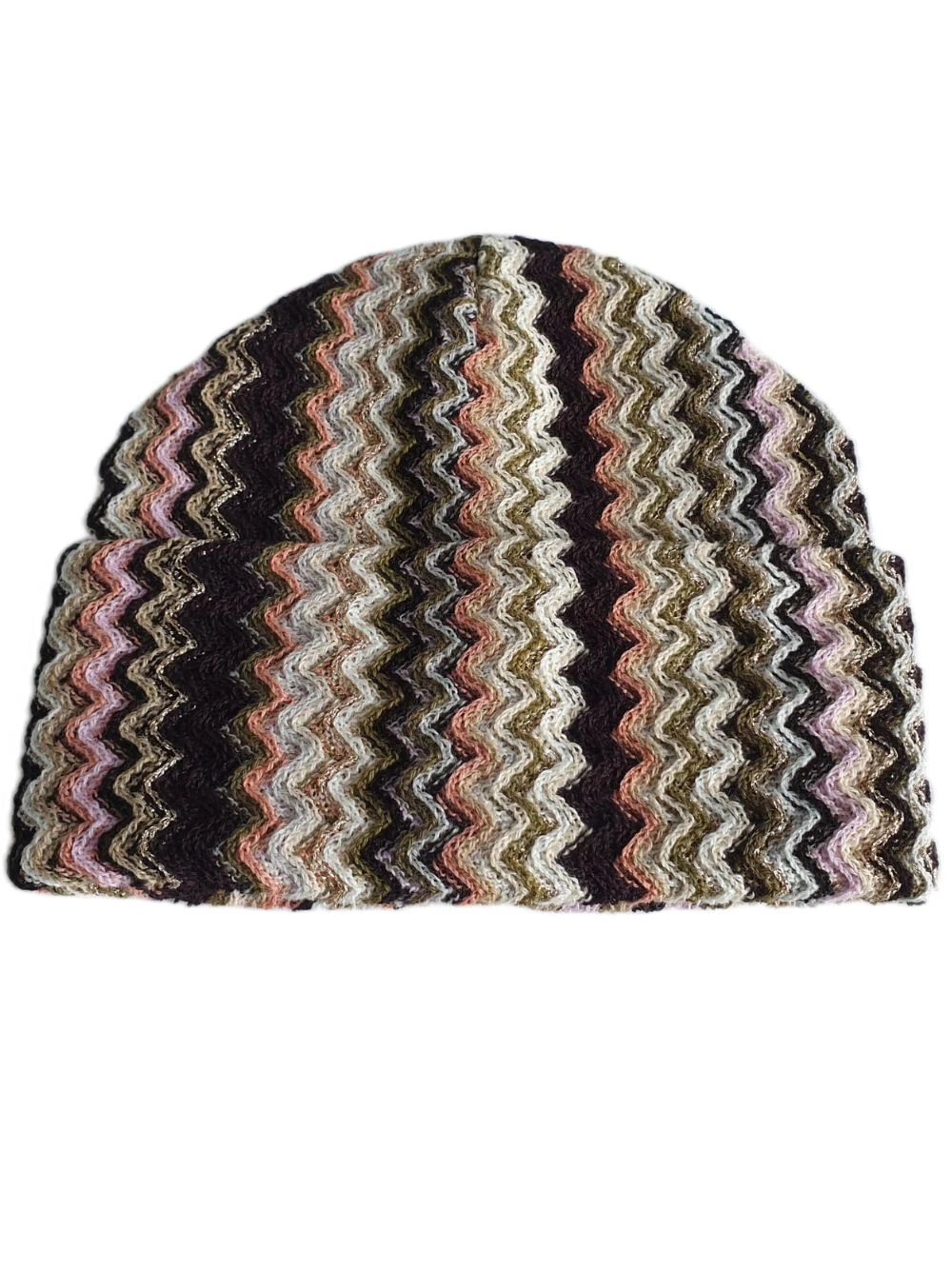 Missoni Geometric Pattern Wool Blend Beanie Gift Box Multicolor