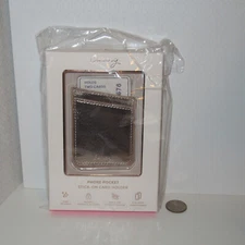NEW Casery Phone Pocket Stick-on Card Holder Rose Gold