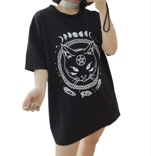 New Black Cat Witch Moon Phase Magic 