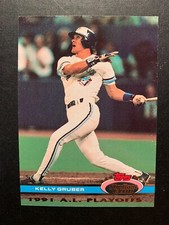 KELLY GRUBER  1991 TOPPS STADIUM CLUB DOME SET AL PLAYOFFS TORONTO BLUE JAYS