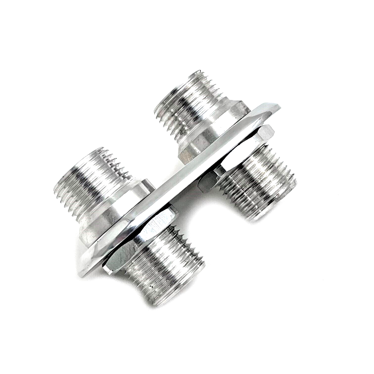 Firewall Bulkhead Fittings 2 Port Inline Heater AC 10 Hot Rod Classic