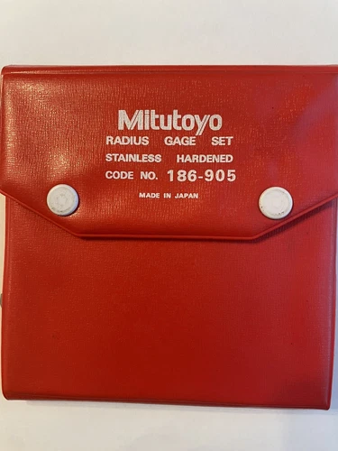 mitutoyo radius gage set 186-905