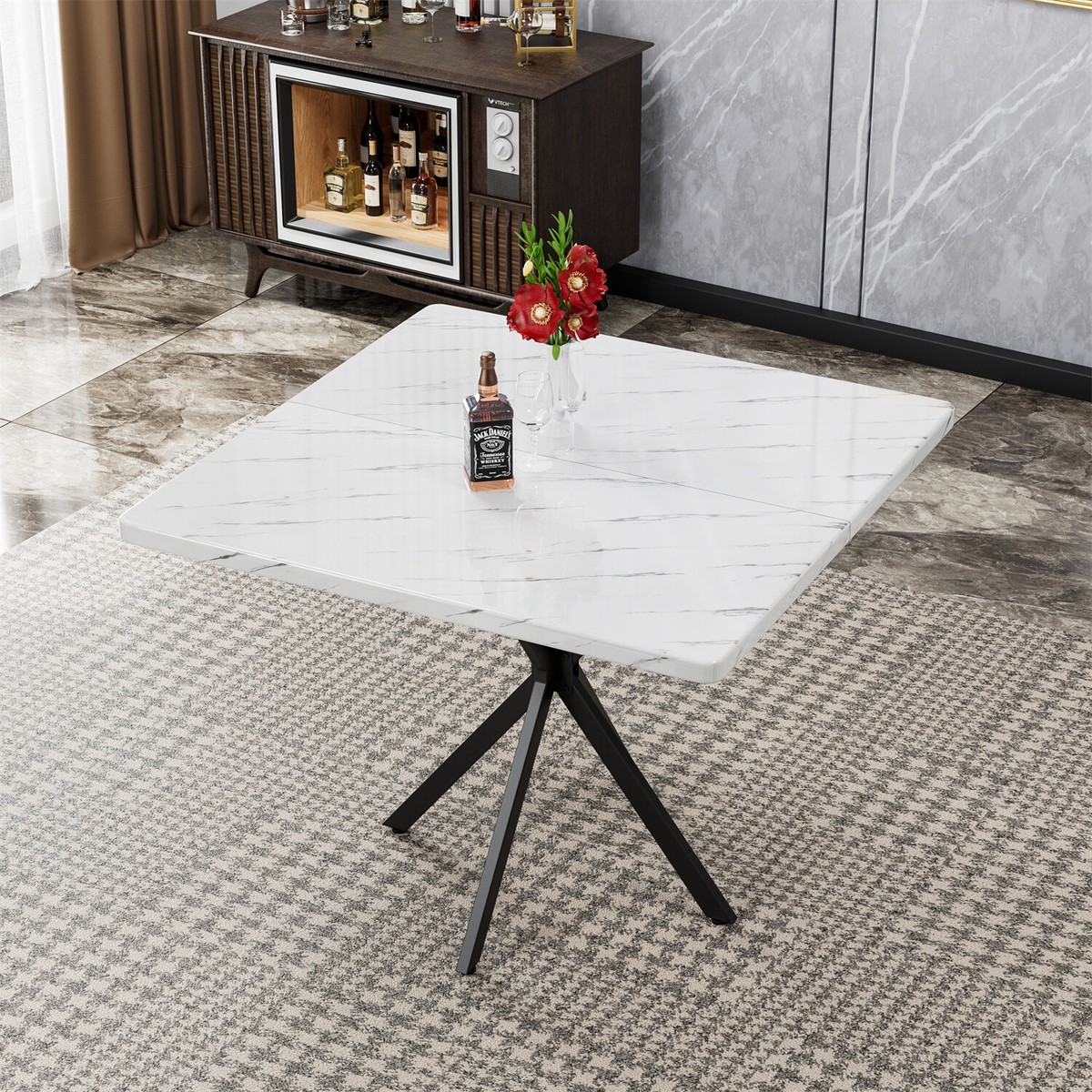 Modern Dining Table Square Dining Table Kitchen Dining Room Table