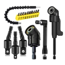 17pcs Flexible Drill Bit Extension Include 3pcs Rotatable Socket Adapter 2pcs He